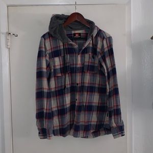 Quicksilver flannel with hood